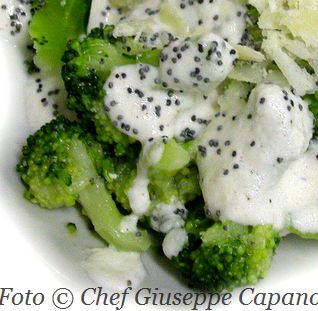 Broccoletti con salsina bianca alla noce moscata 318