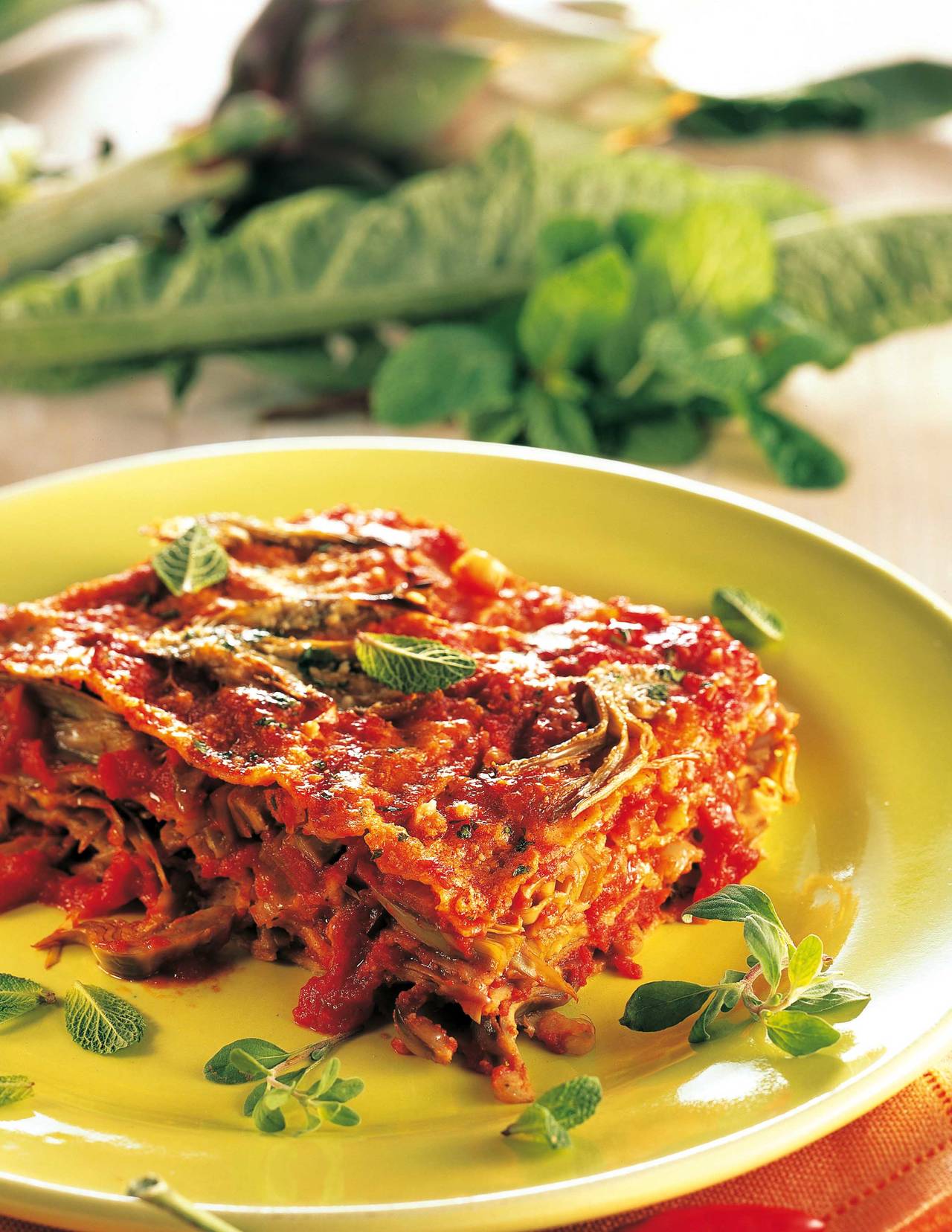Lasagne di segale con carciofi, salsa di pomodoro e pecorino - Cucina ...