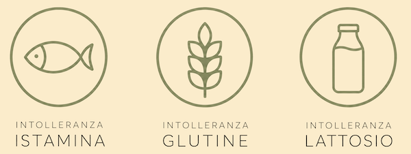 Intolleranza istamina, glutine e lattosio