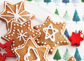 Biscotti integrali di Natale al grano saraceno