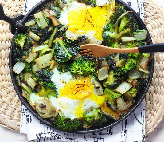 Coste e broccoli con uova