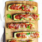 Barchette di zucchine alla pizzaiola