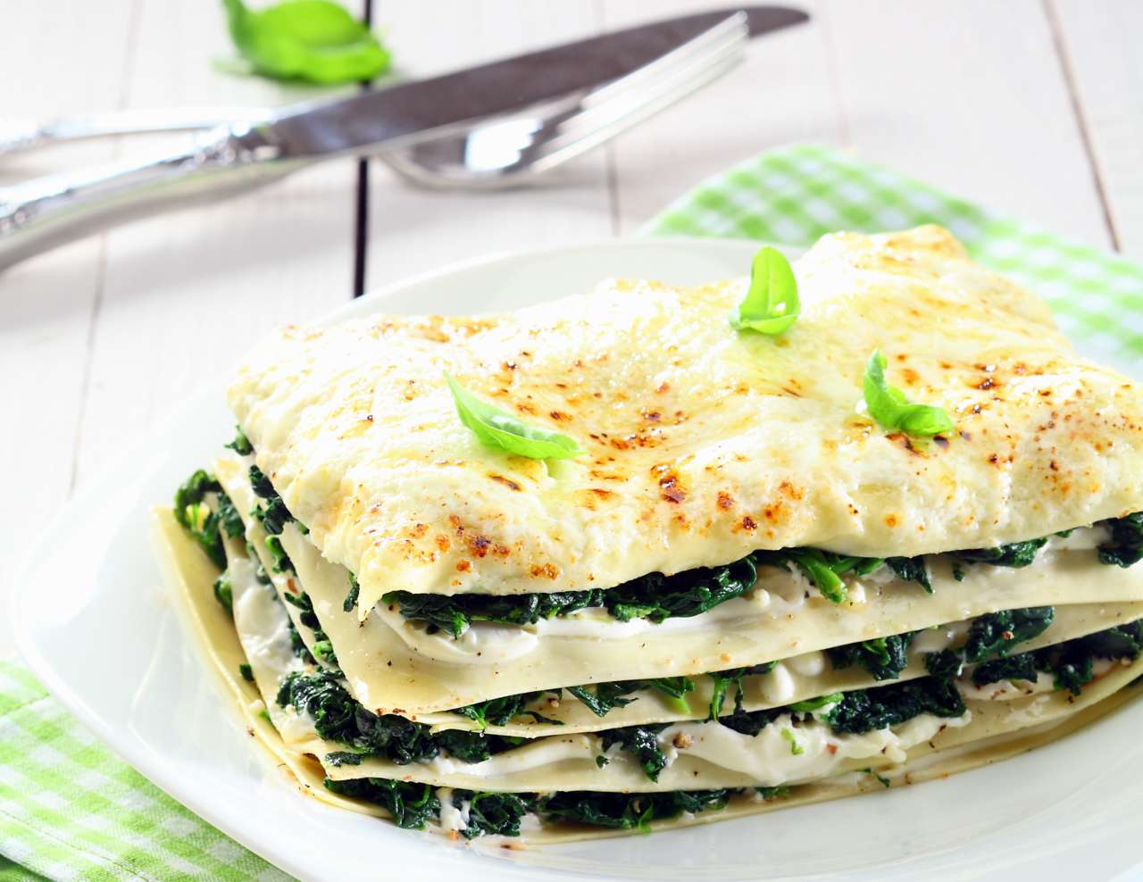 lasagne pronte agli spinaci