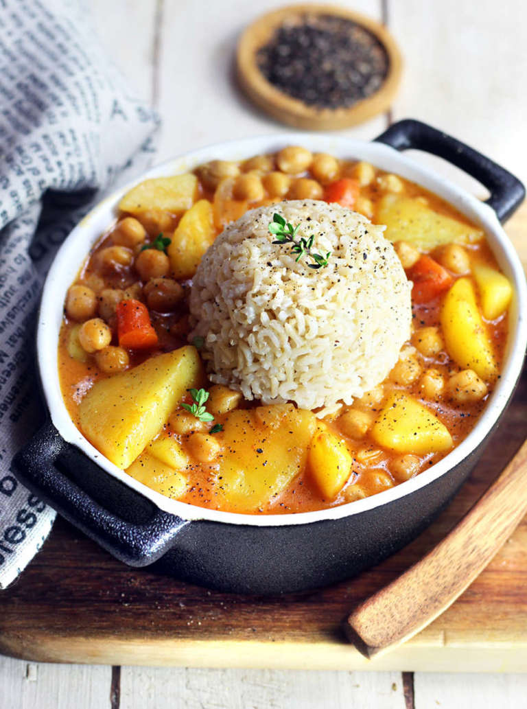 Curry cremoso vegan di ceci