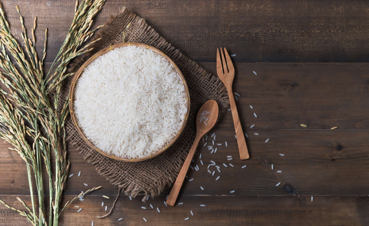 riso con spighe di riso