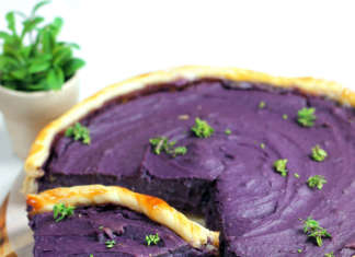 Torta dolce di patate viola