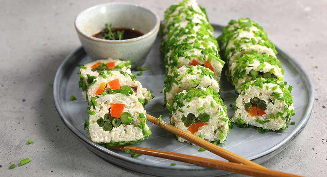 Involtini veloci di riso e ricotta (sushi vegetariano)