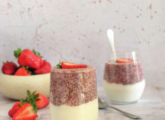 Chia pudding alle fragole